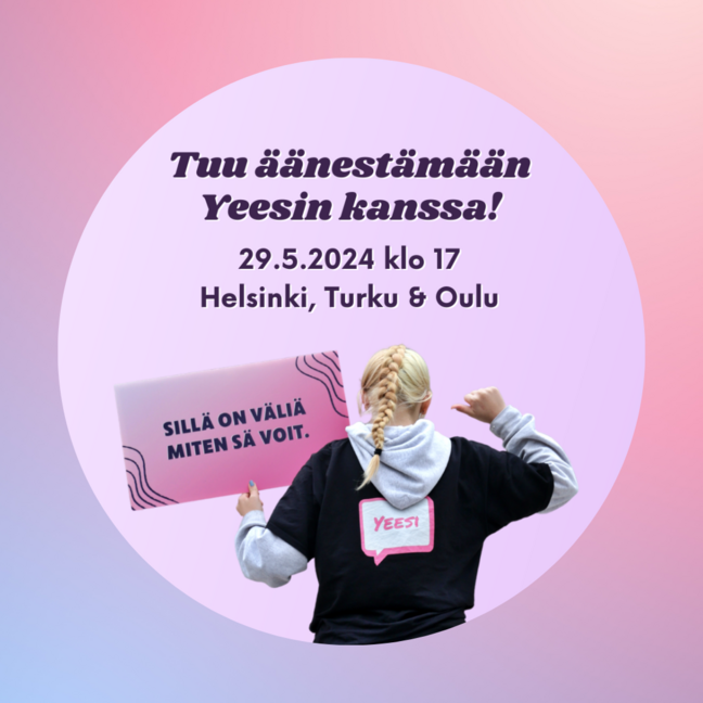 Tuu äänestämään yhdessä Yeesin kanssa!
