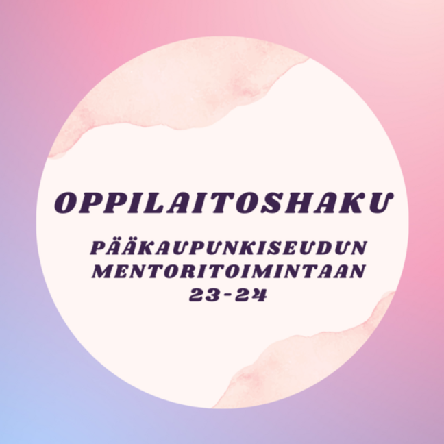 Hei ope! Ilmoita oppilaitoksenne mukaan Yeesin mentoritoimintaan!
