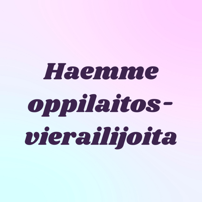 Hae oppilaitosvierailijaksi vetämään Yeesin työpajoja mielenterveyden edistämisestä!