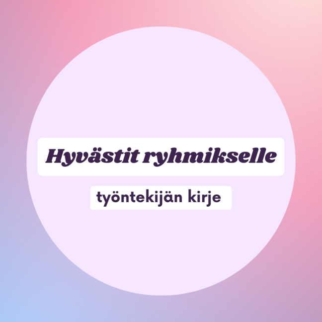 Ryhmistyöntekijän jäähyväiskirje