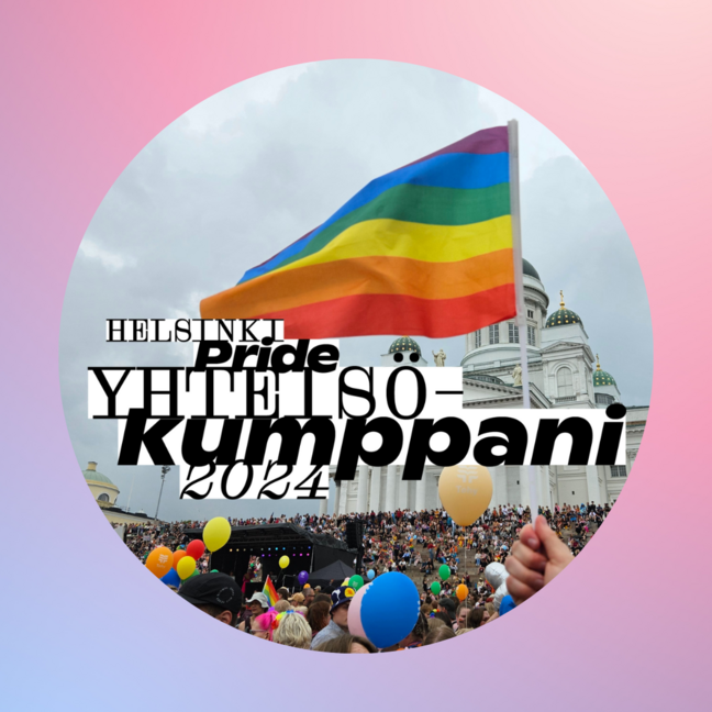 Yeesi on Helsinki Priden Yhteisökumppani 2024!
