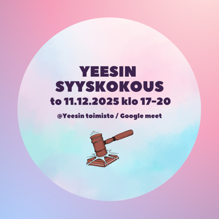 Kutsu Yeesin syyskokoukseen!