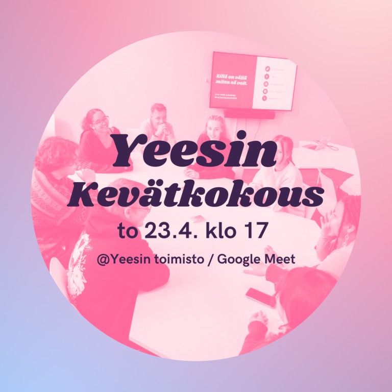 Kutsu Yeesin kevätkokoukseen torstaina 23.4.2026