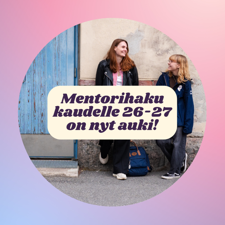 Yeesin mentorihaku kaudelle 26-27 on auki